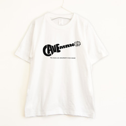 レトロなギターロゴTシャツ  プレミアム仕様【ホワイト】やや厚め生地のハイグレード半袖クルーネック 2枚目の画像