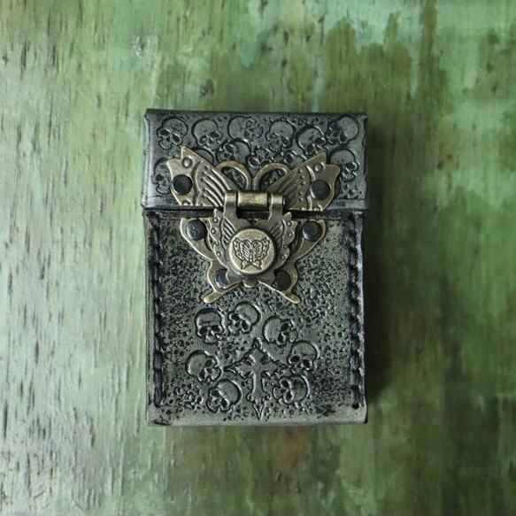 シガレットケース（アンティーク風・黒） その他ケース OWL HOUSE