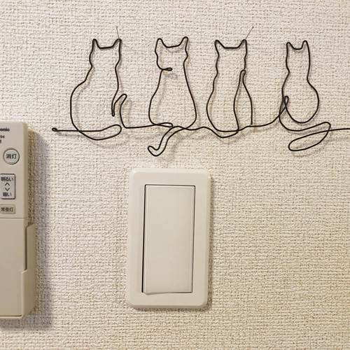 ワイヤークラフト ねこ 猫 立体・オブジェ nao 通販 11280364｜Creema