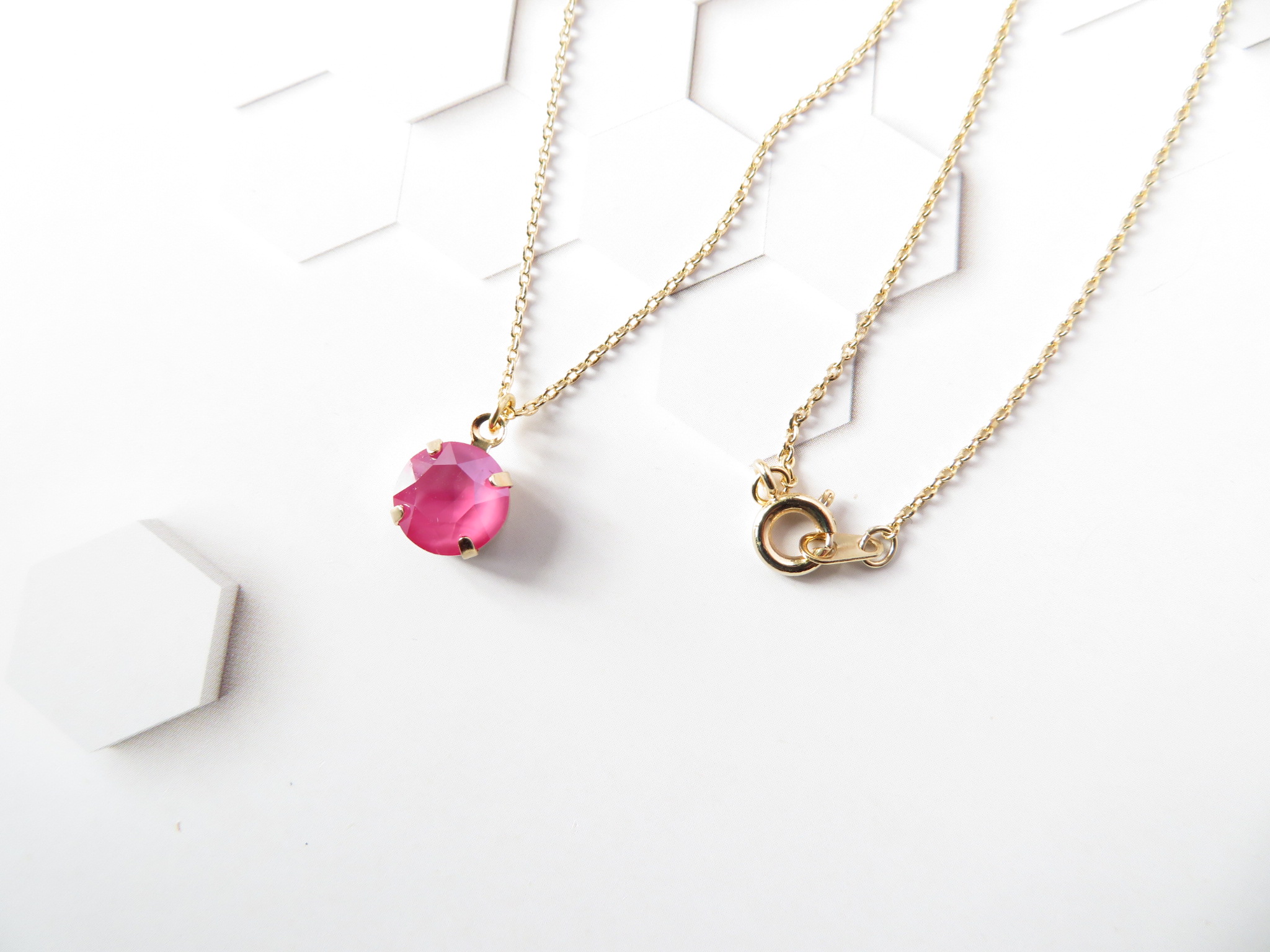 MAX&Co. スワロフスキークリスタル ネックレス ピンク 新品同様
