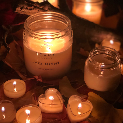 組み合わせ自由、お好きな香りのハート型ティーライトキャンドル10個