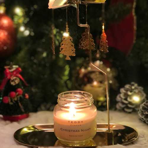 お好きな香りのソイキャンドル＆くるくる回転クリスマスカルーセル