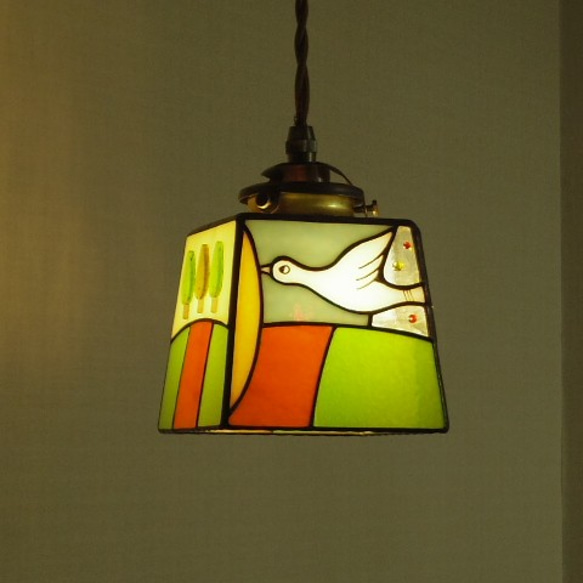 小さな旅する鳥ランプ＋ペンダント灯具 1枚目の画像