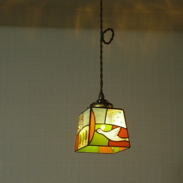 小さな旅する鳥ランプ＋ペンダント灯具 3枚目の画像