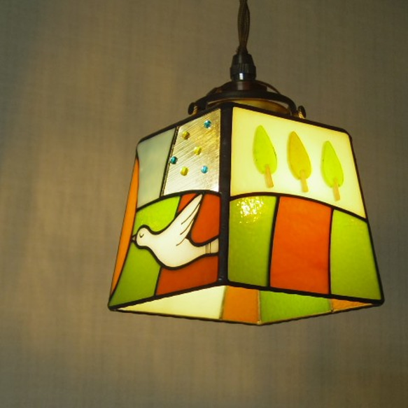 小さな旅する鳥ランプ＋ペンダント灯具 5枚目の画像