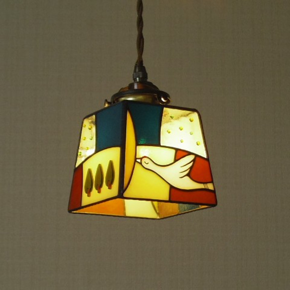小さな旅する鳥ランプ 4 ＋ペンダント灯具 1枚目の画像