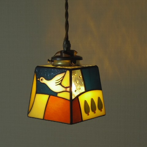 小さな旅する鳥ランプ 4 ＋ペンダント灯具 5枚目の画像