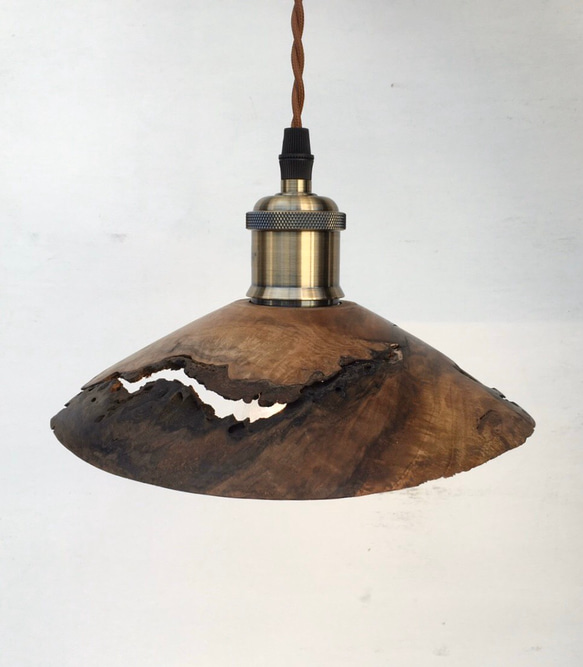 ランプシェード　クラロウォールナット  ペンダントライト 4枚目の画像