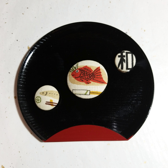 くるみボタン半衿　和食 6枚目の画像