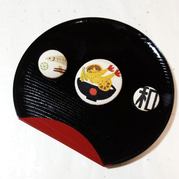 くるみボタン半衿用くるみボタン単品　和食 3枚目の画像