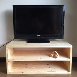 シンプルなテレビボード(W800)《受注生産》[木工職人がつくる]高品質の天然木の家具 4枚目の画像
