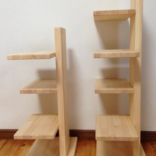 ブックタワーmini CHIGUHAGU クリア/01 本棚・絵本棚・マガジンラック