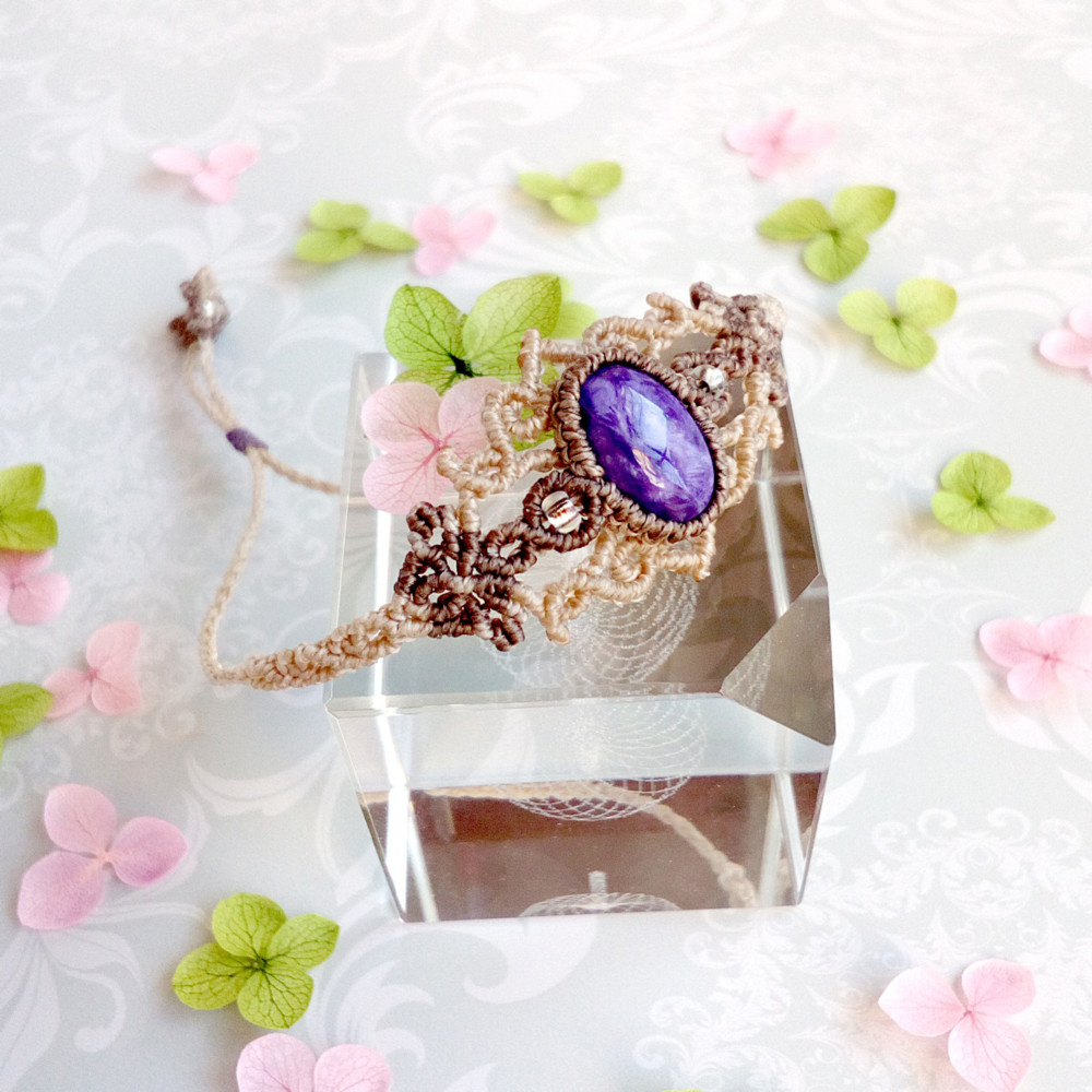 ★チャロアイト ブレスレット②(SA+) バングル