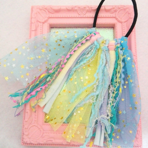 送料込500円♡】ふわふわチュール マーメイドリボン ヘアゴム 【公式通販】