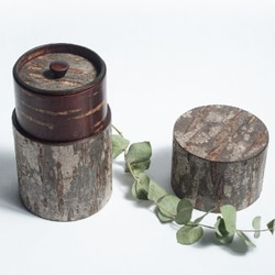 桜皮を使った秋田の伝統工芸品「樺細工」　CANISTER/150 「YATSU」 9枚目の画像