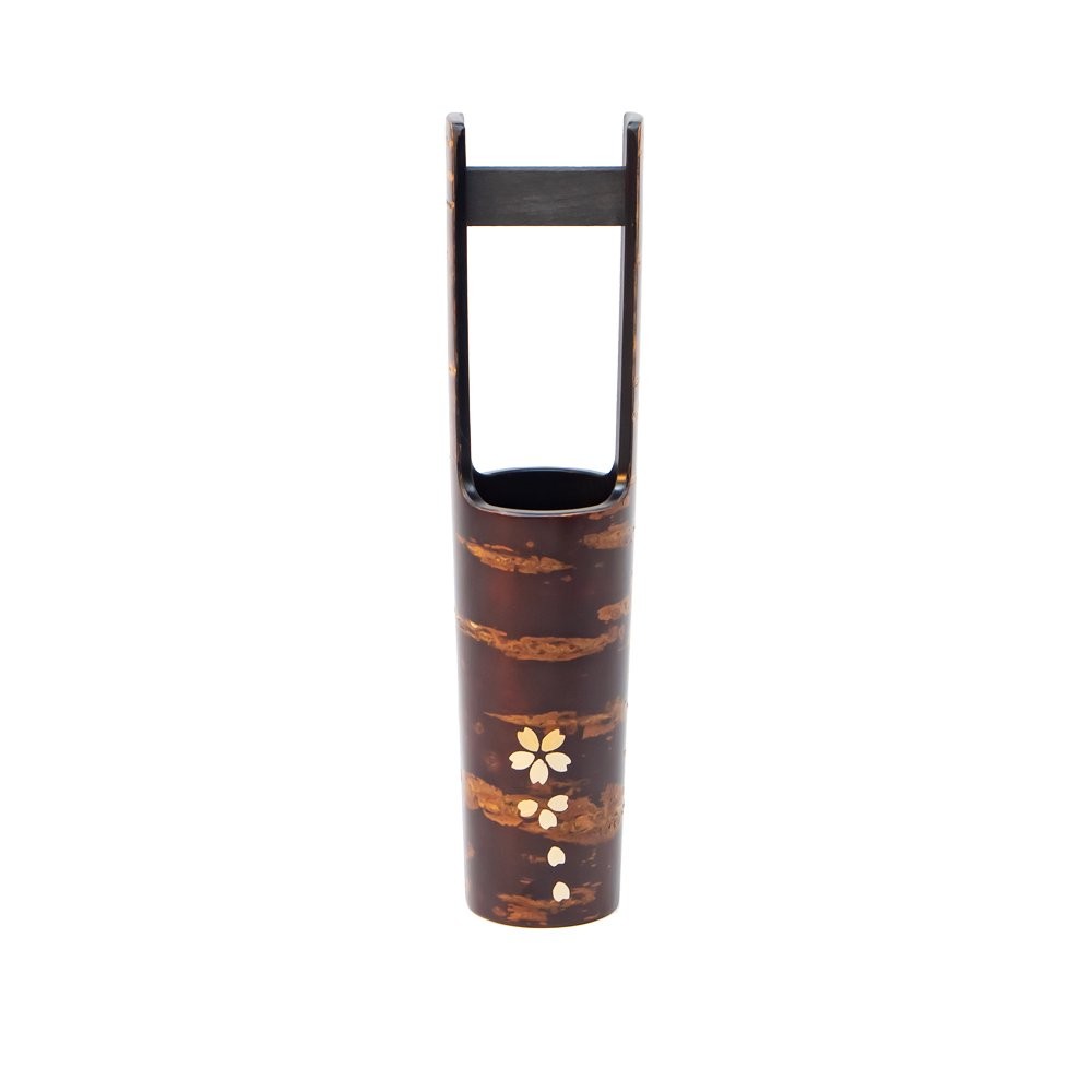 桜皮細工　花瓶　伝統工芸品 1237