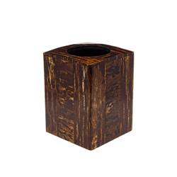 桜皮を使った秋田の伝統工芸品「樺細工」 ダストボックス 小 ゴミ箱