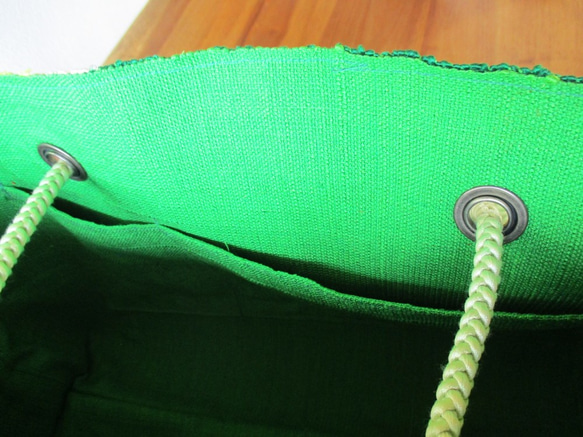 帯バッグ　緑の風　Obi Bag: Green Wind 6枚目の画像