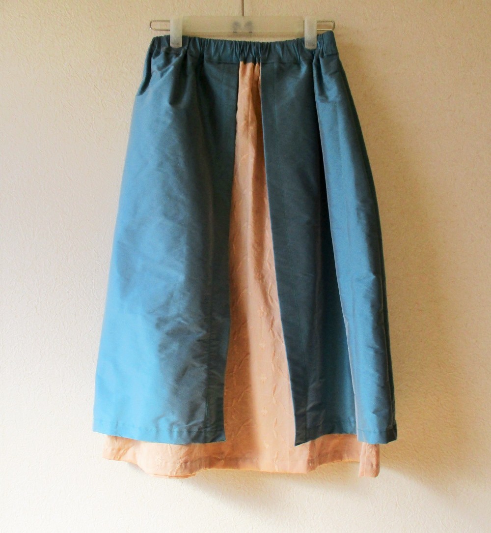 手染めスカート　森へ行きましょう