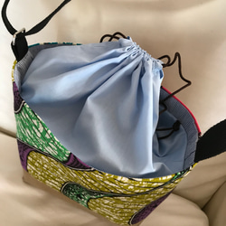 アフリカの布のバッグ カンガ キテンゲ バーニュ 3枚目の画像