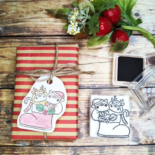 【アクスタ、スタンプ付】Mellojoy クリスマス　シークレット　鹿 アクスタ、スタンプ付】Mellojoy クリスマス シークレット 鹿 11.8