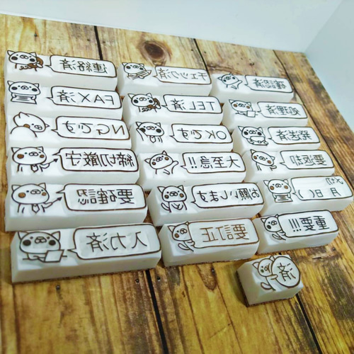 消しゴムはんこご確認用 RIN様ご確認用]オーダー☆消しゴムはんこ RIN様