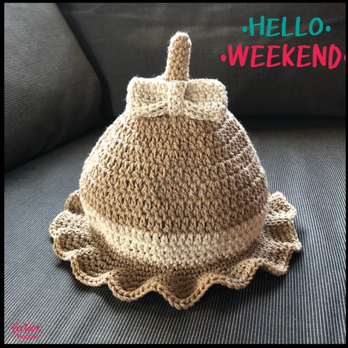 どんぐり帽子 コットン100%の麦わら帽子風 帽子(ベビー・キッズ) es  