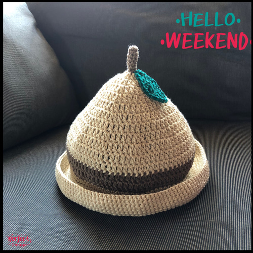 どんぐり帽子 コットン100%の麦わら帽子風 帽子(ベビー・キッズ) es  