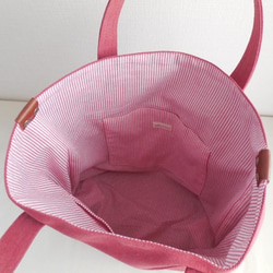 トラディショナル トートバッグ ヴィンテージ帆布 ローズ 5枚目の画像