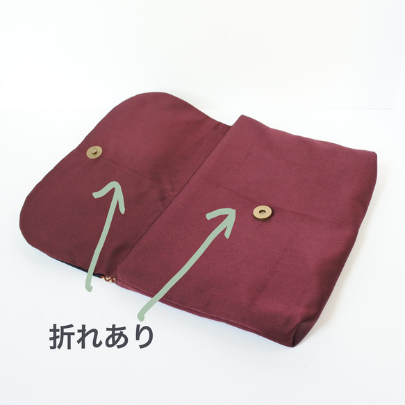 ◇帯と着物のリメイクバッグ　送料無料　えんじ　桜◇ 7枚目の画像