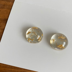 青山葵/まとめ商品/11点/レジンピアス レジンアート スクエアピアス〈水紋・ブラウン〉 | iichi 日々の