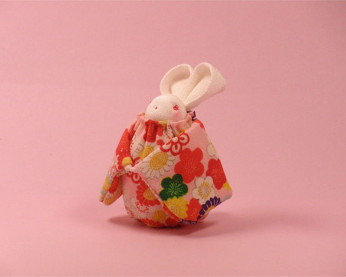 ちりめん細工うさぎさんねこさんの七五三 ちりめん細工うさぎさんねこさんの七五三 ちりめん細工うさぎさんねこ