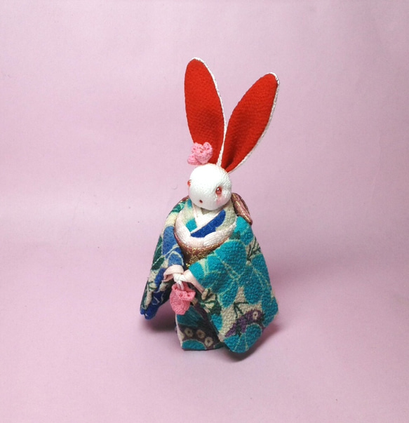 着物うさぎ ちりめん細工 その他人形 和布細工工房 愛彩 通販