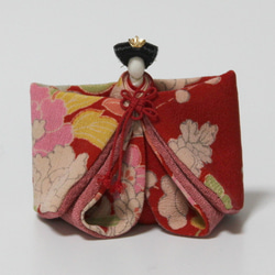 正絹古布の親王飾り（雛人形） 6枚目の画像