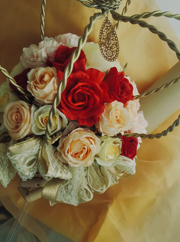 クラウンステッキブーケ＆ブートニア ＜Q