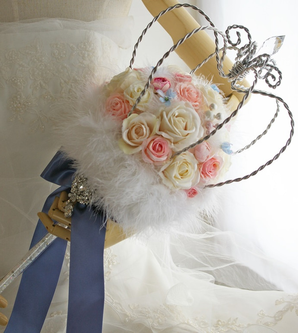 クラウンステッキブーケ＆ブートニア ＜Q