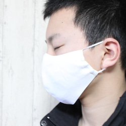 『即発送』■白リネン×日本製ダブルガーゼ立体マスク■中学生〜女性の方に 2枚目の画像