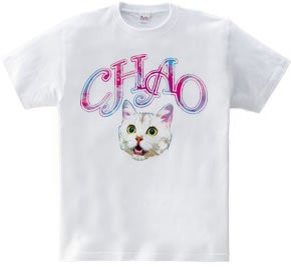 ねこTシャツ「NEKO CHAO」 3枚目の画像