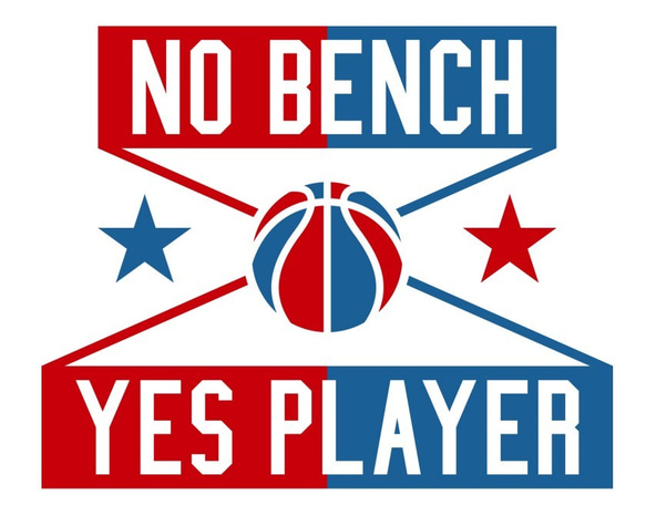 バスケTシャツ「NO BENCH YES PLAYER」 2枚目の画像