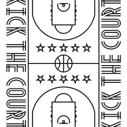 バスケTシャツ「KICK THE COURT」 2枚目の画像