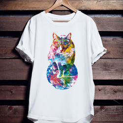 ねこバスケTシャツ「Baske Cats」 1枚目の画像