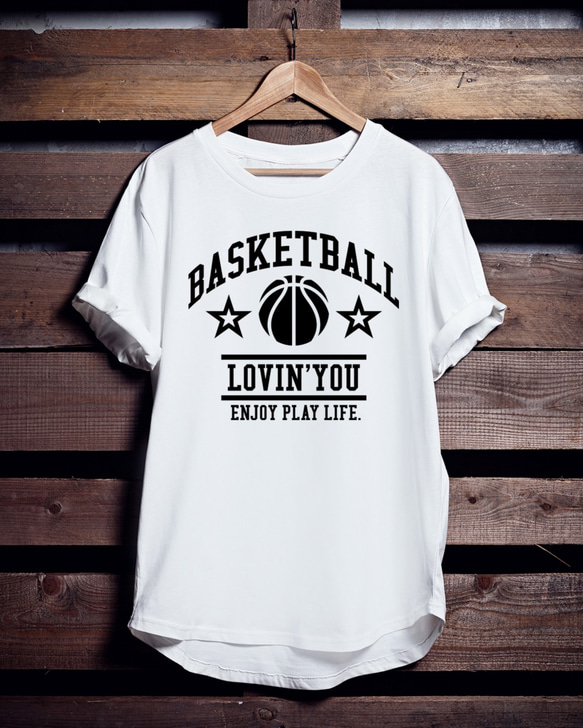 バスケTシャツ「BASKETBALL LOVIN'YOU」 1枚目の画像