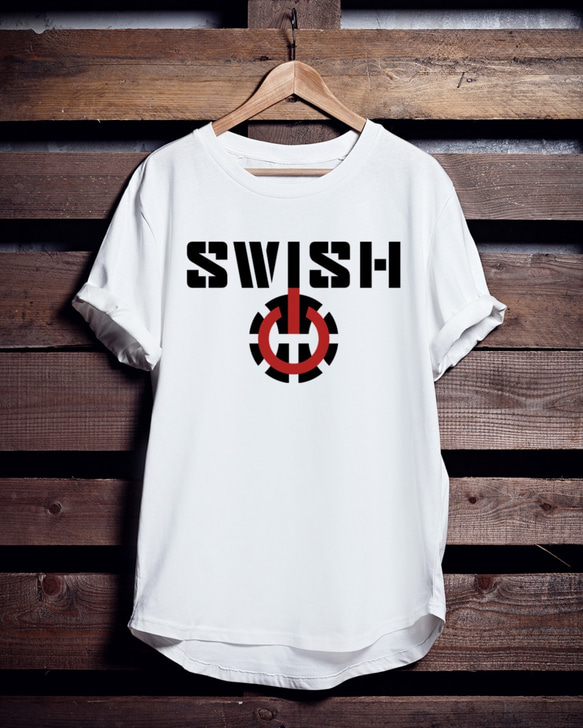 バスケTシャツ「SWISH ON」 1枚目の画像