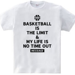 バスケTシャツ「BASKETBALL IS THE LIMIT」 3枚目の画像