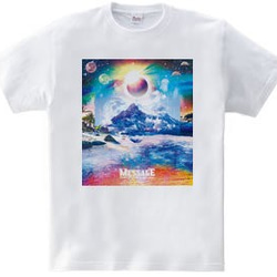 宇宙アートTシャツ「Mountain SpaceWorld」 3枚目の画像