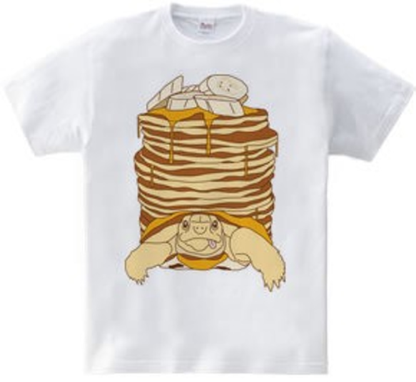 スイーツTシャツ「パンケーキガメ」 3枚目の画像