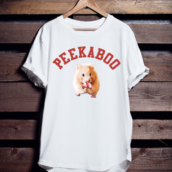 アニマルTシャツ「PEEKABOO HAMSTER」 1枚目の画像