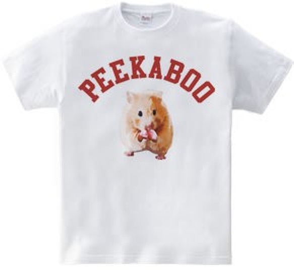アニマルTシャツ「PEEKABOO HAMSTER」 3枚目の画像