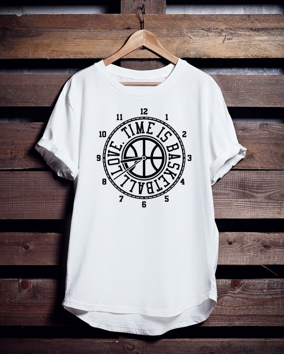 バスケTシャツ「Baske Clock」 1枚目の画像