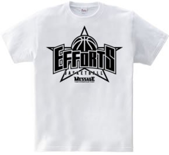 バスケTシャツ「EFFORTS BASKETBALL」 3枚目の画像